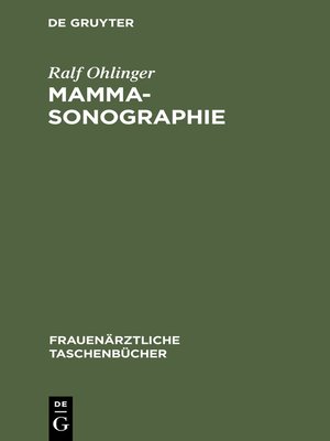 cover image of Mammasonographie